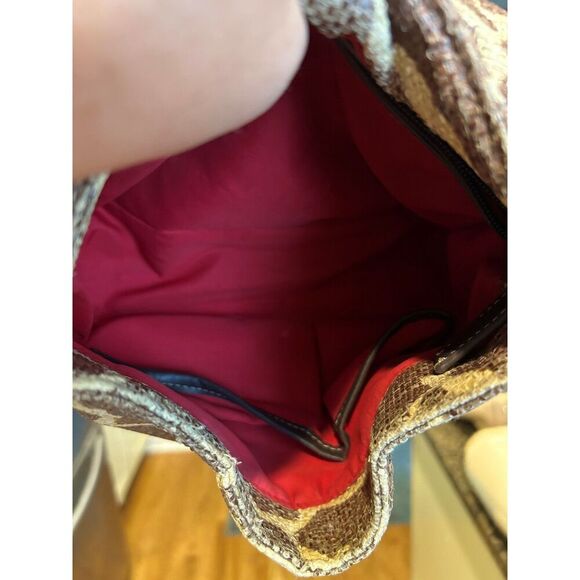 SR Squared By Sondra Roberts Giraffe Print Handbag - Picture 4 of 7